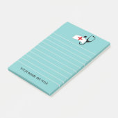 Post-it® Infirmière personnalisée Stethoscope Médicale (Incliné)