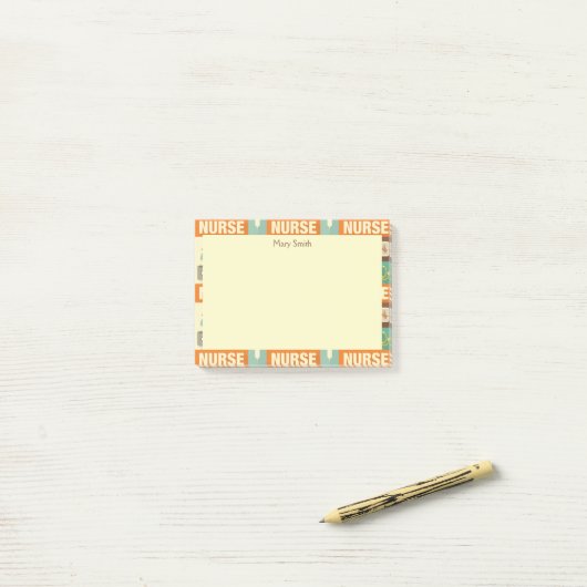 Post-it® Infirmière professionnelle ・ sur mesure (Sur un bureau)