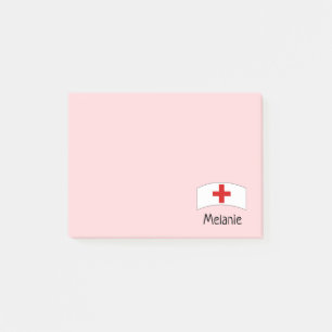 Post-it® Infirmière rose mignonne personnalisée