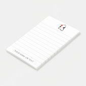 Post-it® Infirmière Stethoscope Médicale Nom personnalisé (Incliné)