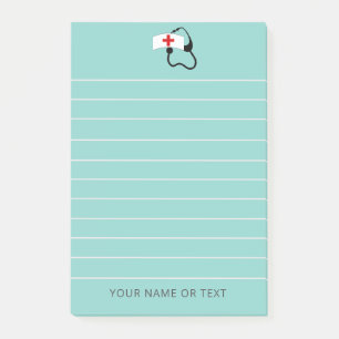 Post-it® Infirmière Stethoscope Médicale Turquoise person