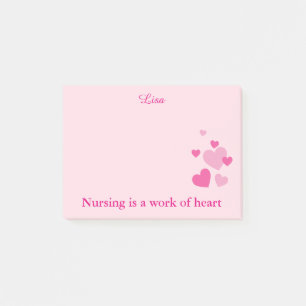 Post-it® Infirmières coeurs roses