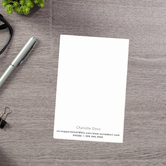 Post-it® Informations de contact commercial couleur de marq