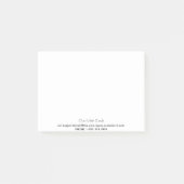 Post-it® Informations de contact commercial couleur de marq (Devant)