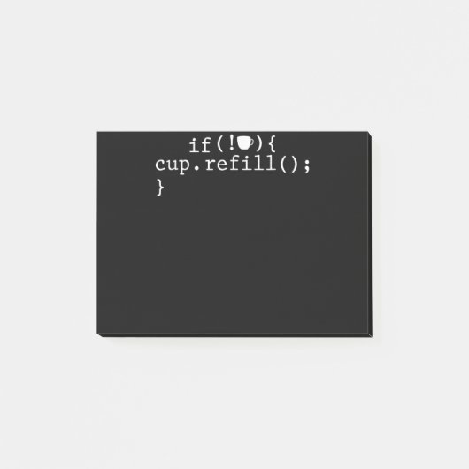 Post-it® Ingénieur logiciel de codage intelligent de rempli (Devant)