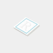 Post-it® Initiale de cadre d'Aqua (Incliné)