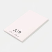 Post-it® Initiale minimale et personnalisée (Incliné)