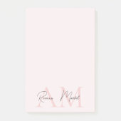 Post-it® Initiale minimale et personnalisée (Devant)