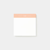 Post-it® Initiales de Monogramme rose rose pour filles mode (Devant)