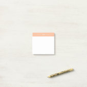 Post-it® Initiales de Monogramme rose rose pour filles mode (Sur un bureau)
