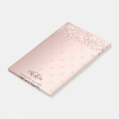 Post-it® Initiales du monogramme de parties scintillant en (Incliné)