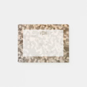 Post-it® Initiales du monogramme masculine du camouflage mi (Devant)