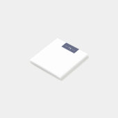 Post-it® Initiales du Monogramme moderne moderne foncé viol (Incliné)