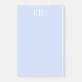 Post-it® Initiales en bleu (Devant)