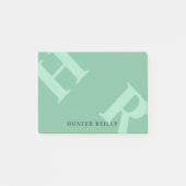 Post-it® Initiales et nom écossais et menthe vert de l'océa (Devant)