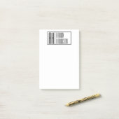 Post-it® Initiales minimales modernes & Logo de nom (Sur un bureau)