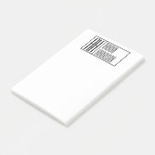 Post-it® Initiales minimales modernes & Logo de nom (Incliné)