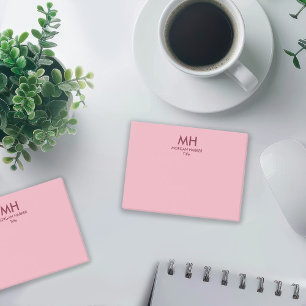Post-it® Initiales minuscules propres Burgundy rose