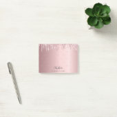 Post-it® Initiales monogrammes de goutte de parties scintil (Bureau)