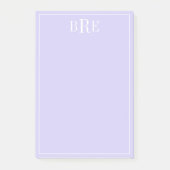 Post-it® Initiales pourpres (Devant)