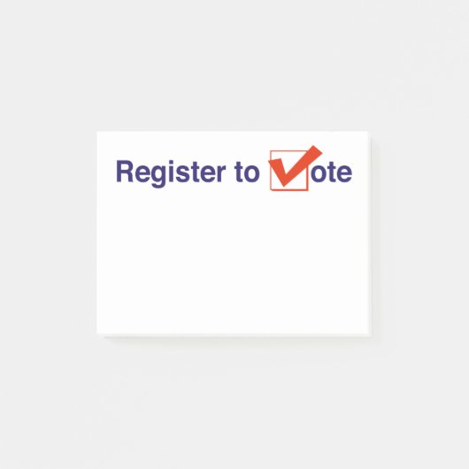 Post-it® Inscrivez-Vous Au Vote 2026 (Devant)