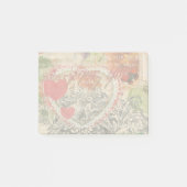 Post-it® Inséparables Heart Red Art Collage (Devant)