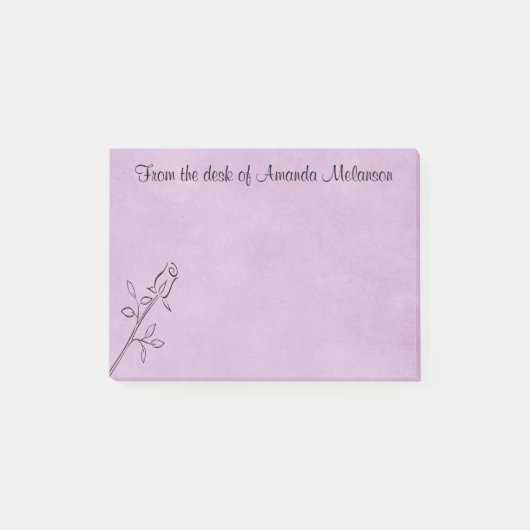 Post-it® Inséparables Noir Et Blanc, Oiseaux D'amour (Devant)