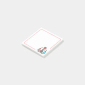 Post-it® Inséparables roses et bleus (Incliné)