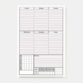 Post-it® Insertion de post-it de page de planificateur (Devant)