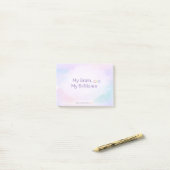 Post-it® Inspiration Neurodivergent Affirmation Pastel Doux (Sur un bureau)