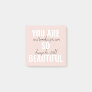 Post-it® Inspiration Vous Êtes Si Belle Citation Positive