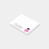 Post-it® Institutrice de maternelle personnalisée chouette (Incliné)