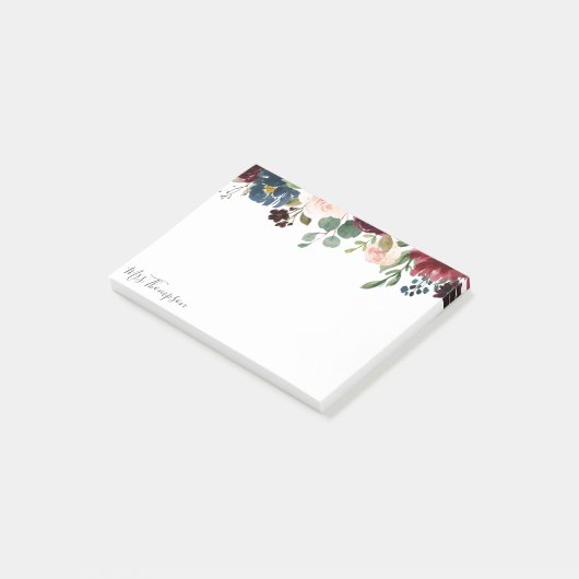 Post-it® institutrice élégante de l'école florale de Bourgo (Incliné)