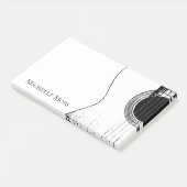 Post-it® Instrument de musique Black White Guitare (Incliné)