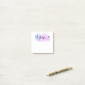 Post-it® *~* Intention Abstraite d'Affirmation Blob Je suis (Sur un bureau)