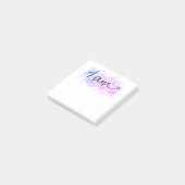 Post-it® *~* Intention Abstraite d'Affirmation Blob Je suis (Incliné)