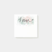 Post-it® *~* Intention d'Affirmation Blob Abstrait I AM (Devant)