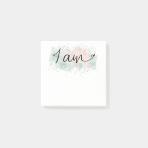 Post-it® *~* Intention d'Affirmation Blob Abstrait I AM