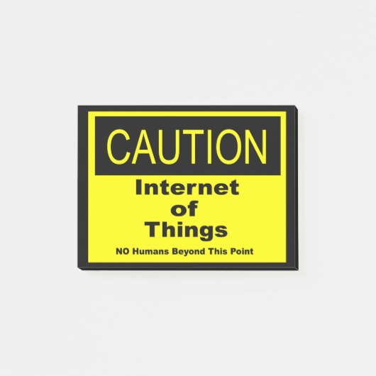 Post-it® Internet des objets IoT Avertissement Signal d'ave (Devant)