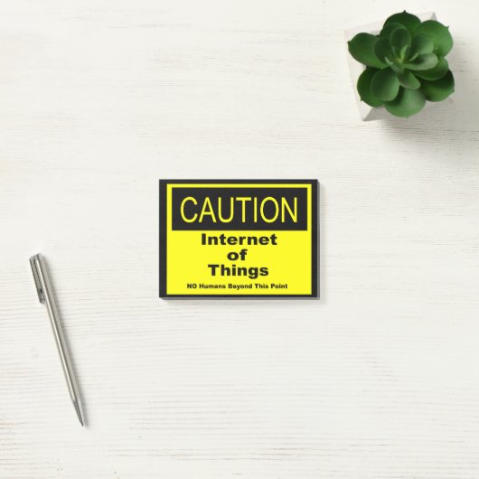 Post-it® Internet des objets IoT Avertissement Signal d'ave (Bureau)