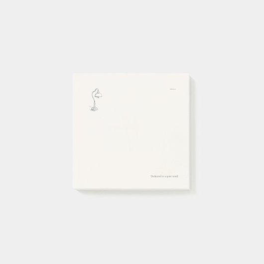 Post-it® Introvert Quiet Solitude Minimalist Bookmark (Devant)