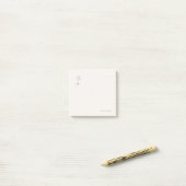 Post-it® Introvert Quiet Solitude Minimalist Bookmark (Sur un bureau)