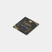 Post-it® Invitation de la partie noire et or (Incliné)