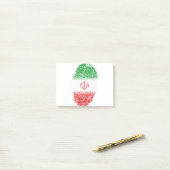 Post-it® Iran Drapeau empreintes digitales Identité du pays (Sur un bureau)