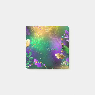 Post-it® Iridescente mardi gras arrière - plan avec perles