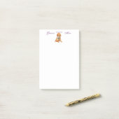 Post-it® Irish Setter Heart Maman (Sur un bureau)