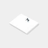 Post-it® Irish Wolfhound Black Watercolor Silhouette (Incliné)