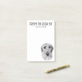 Post-it® Irish Wolfhound Lover (Sur un bureau)