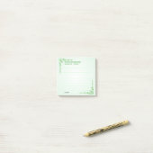 Post-it® Irlandais Bénédiction St Patrick's Green Celtic Br (Sur un bureau)