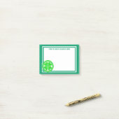 Post-it® Irlandais celtique chanceux de vert de trèfle de (Sur un bureau)